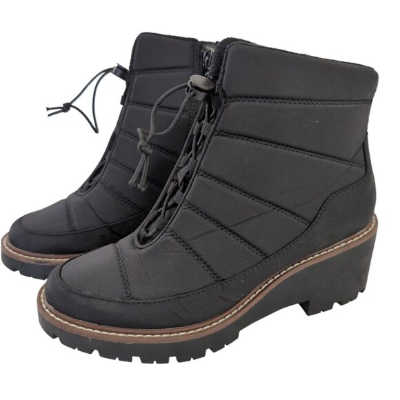 Blondo Daisy Ankle Boot Women 6.5 Black Waterproof Quilted Puffer Winter Outdoor - Picture 1 of 12